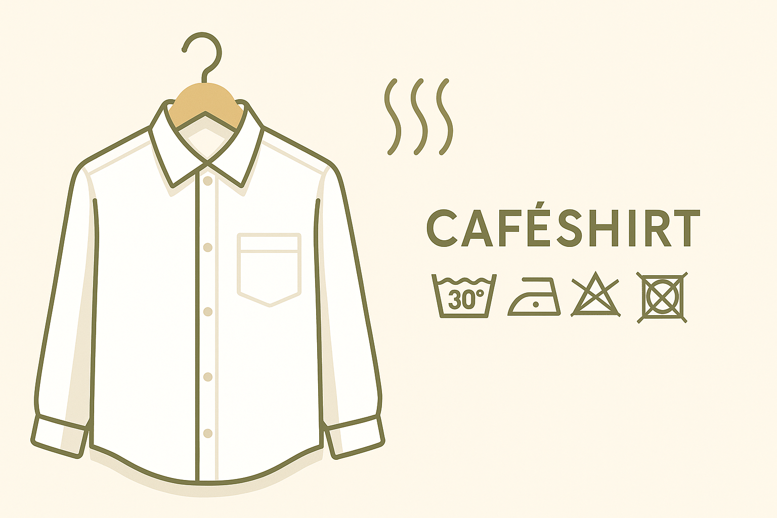 راهنمای شست‌وشو و نگهداری پیراهن CaféShirt